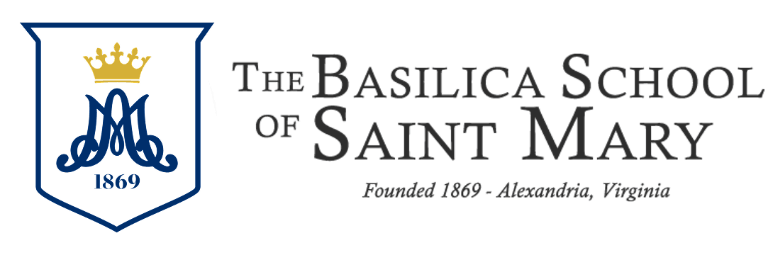 The Basilica School of Saint Mary – horizontal logo