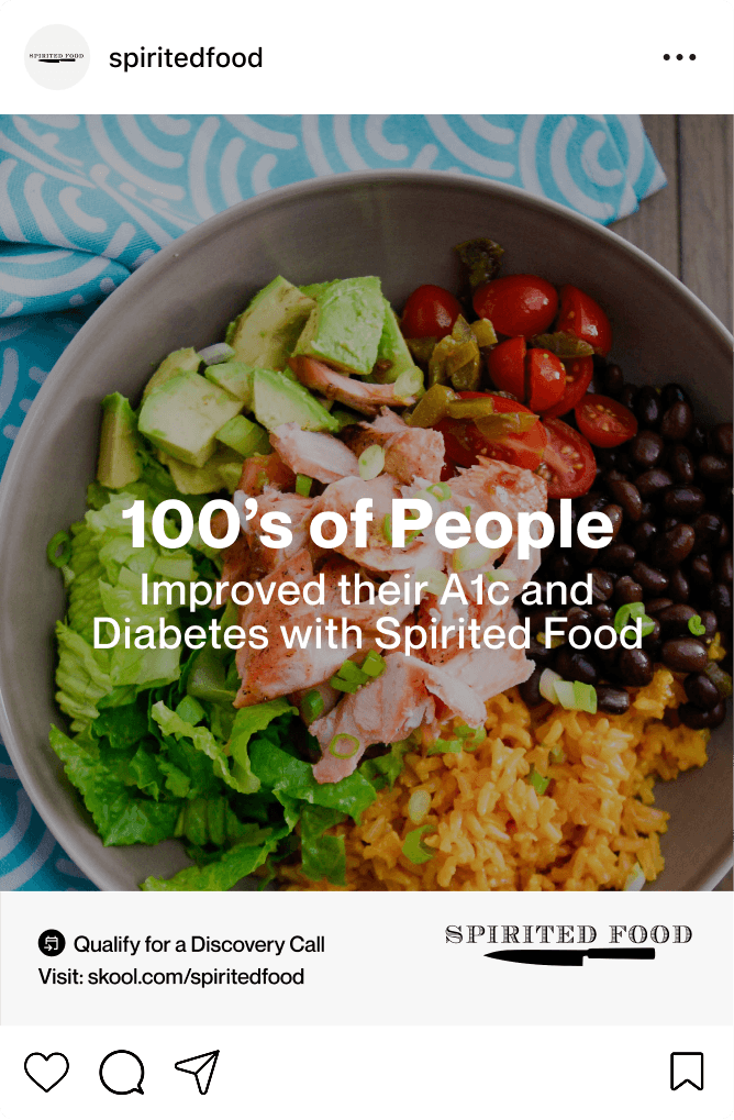 Spirited Food Instagram post — recipe showcase