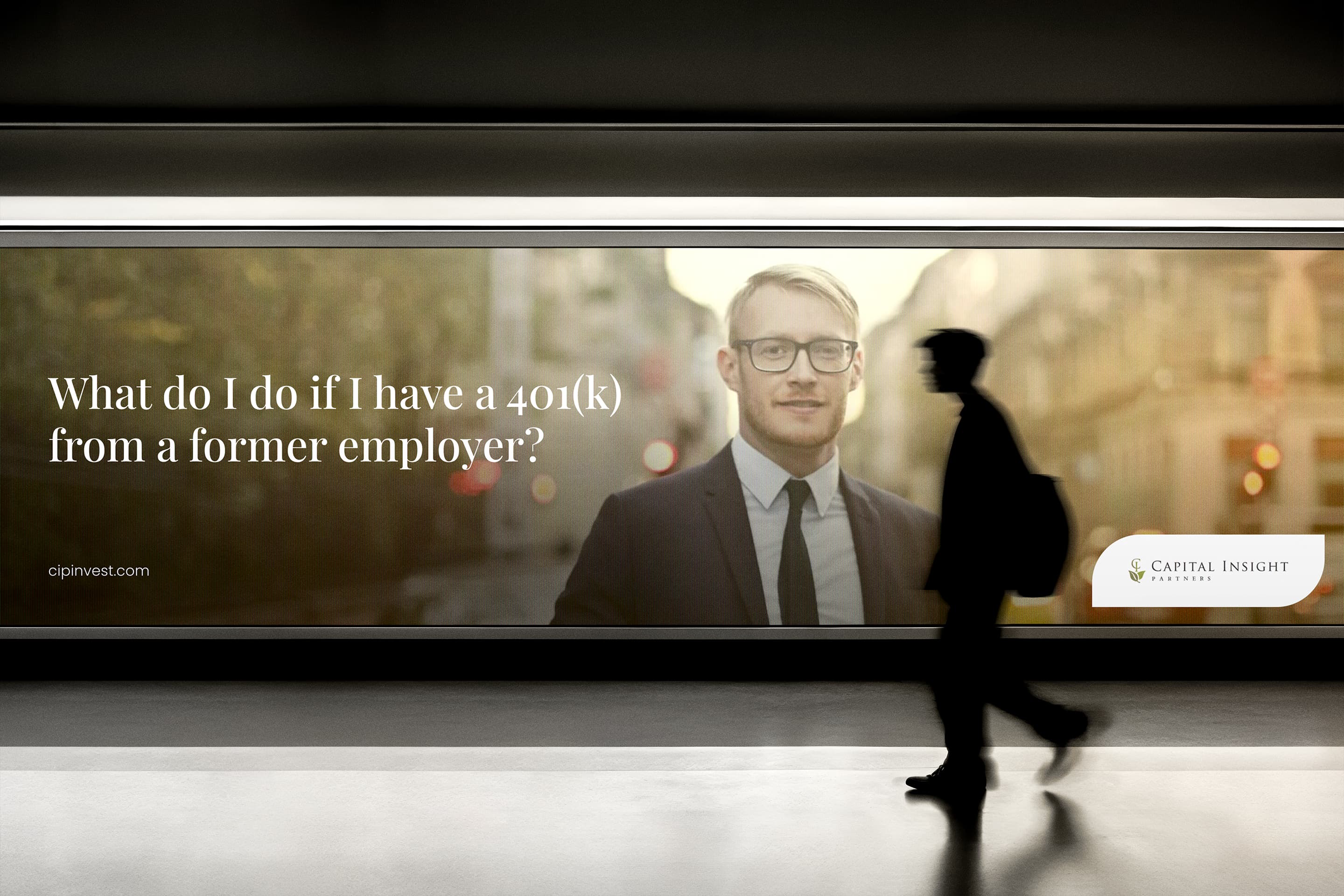 Capital Insight Partners billboard mockup in urban setting