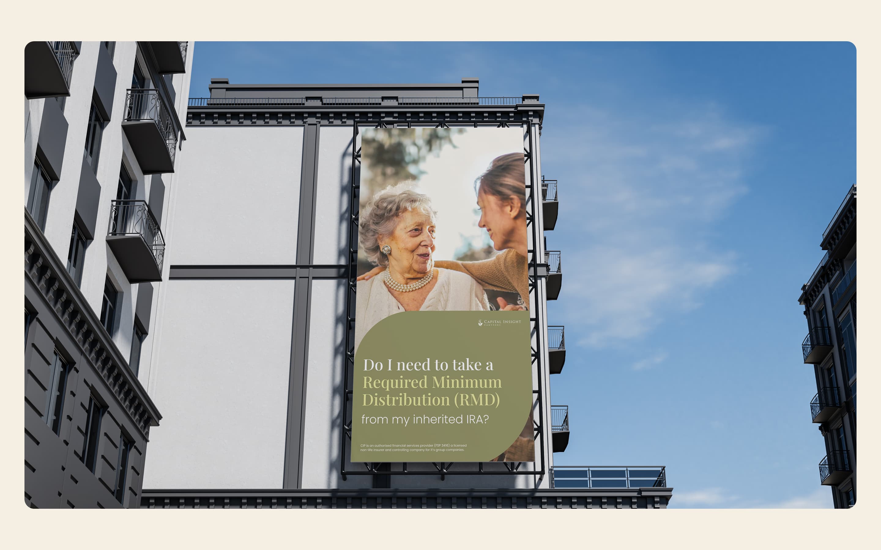 Capital Insight Partners billboard mockup in urban setting