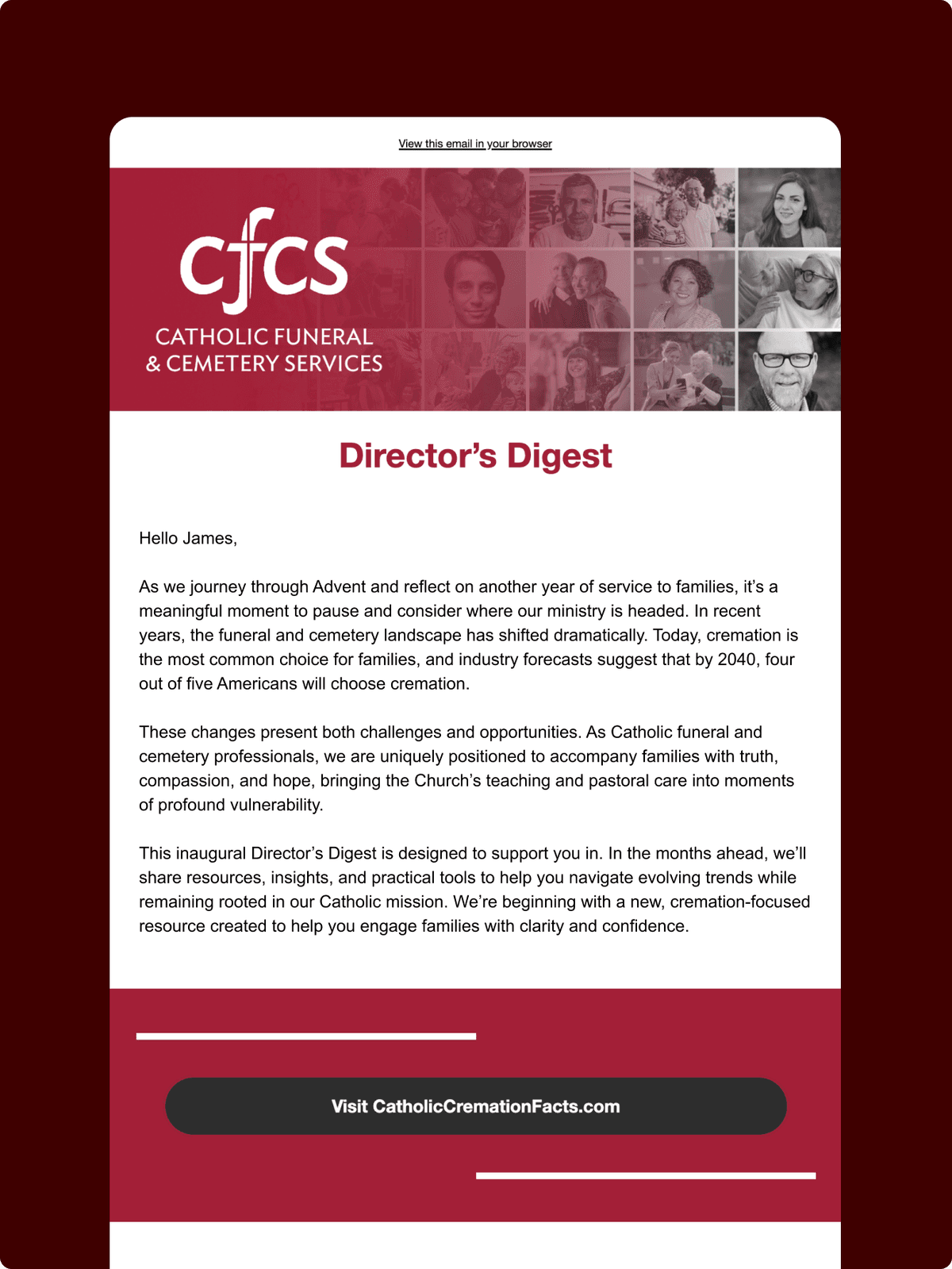 Arizona email campaign design